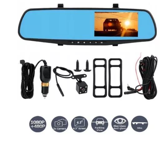 Retrovisor Inteligente: Grabación HD + Cámara de Reversa – La tecnología que todo conductor necesita