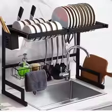 Escurridor de Loza Negro con Estilo – Diseño que Transforma tu Cocina
