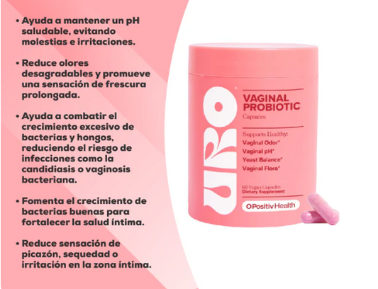 🌸 URO – Probiótico Vaginal Natural para el Bienestar Íntimo Femenino Completo