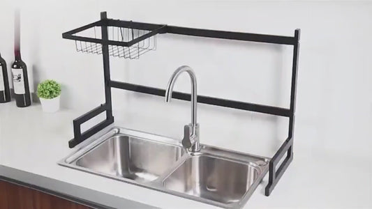 Escurridor de Loza Negro con Estilo – Diseño que Transforma tu Cocina